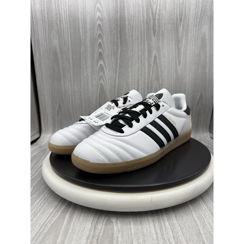 Adidas Originals SAMBA JP Mens Size 11 White Black Gum Shoes Sneakers JQ9055